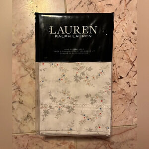 NEW Lauren Ralph Blue Label  CAROLYNE Collection 2pc KING Pillowcases